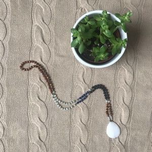 Mala necklace w/Jade pendant